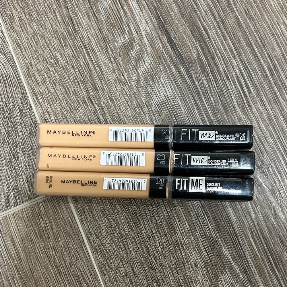 3X Maybelline Fit Me Concealer # 020 sand